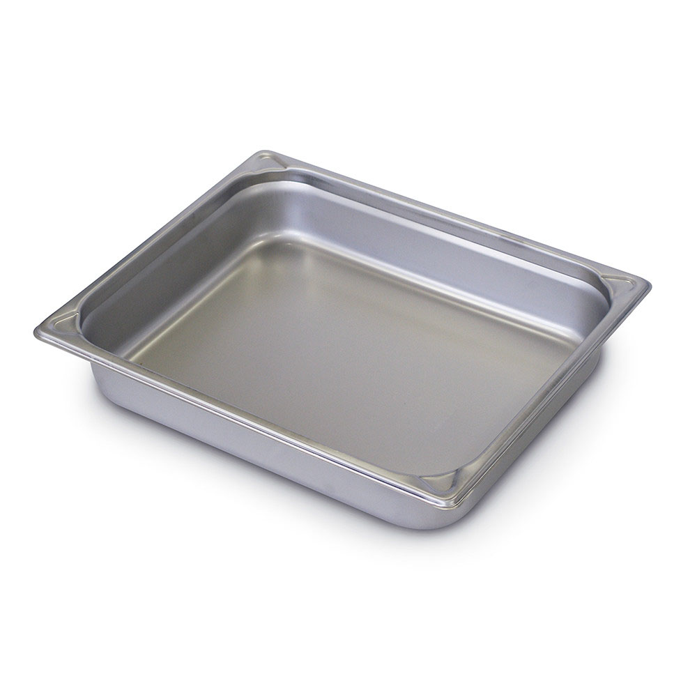 Tiger Chef 6-inch 1/2 Half-Size 22 Gauge Stainless Steel Anti-Jam Steam Table Pan with Lid 