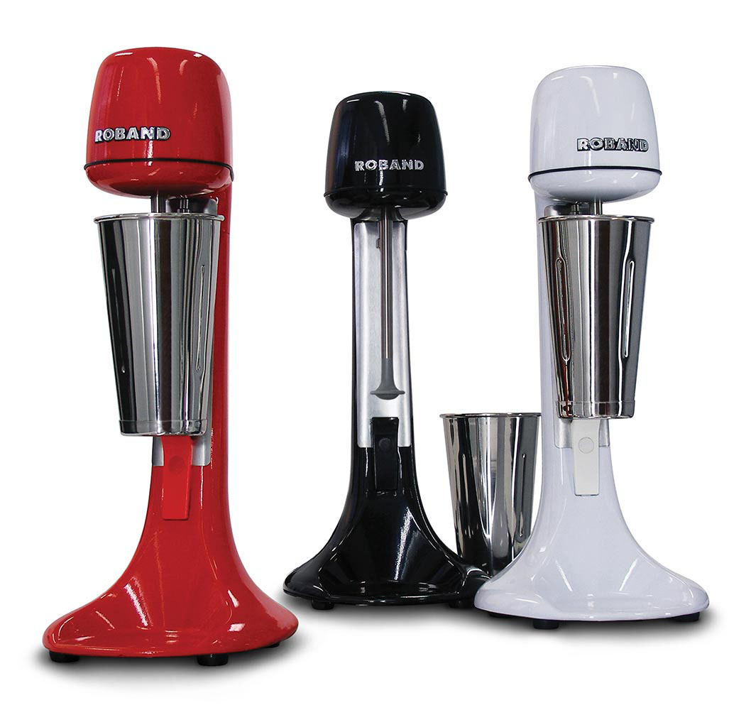 Fully Automatic 2 speeds Spindle Milkshake Mixer Black takes Multiple Cup Sizes.