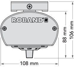 Dimensions for Standard Infra-Red (HE) models. The mount bracket is removable.